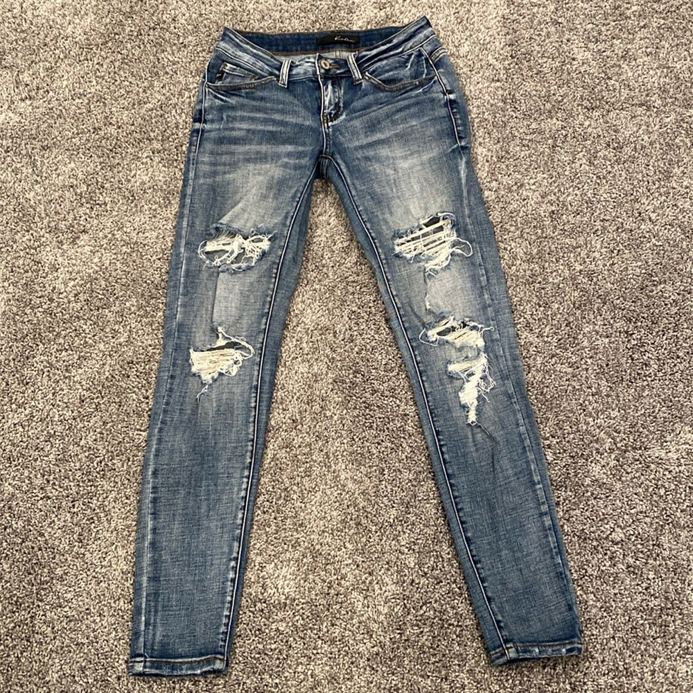 KanCan Low Rise Ankle Skinny Stretch Jean Size: 25
